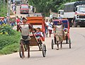 Pousse-pousse à Ambositra, Madagascar