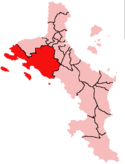 Location within Mahé Island, Seychelles