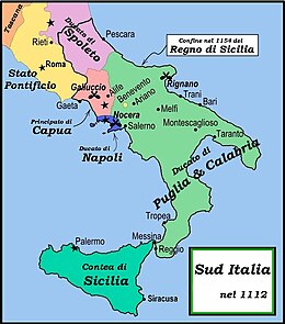 Ducato di Puglia e Calabria - Localizzazione