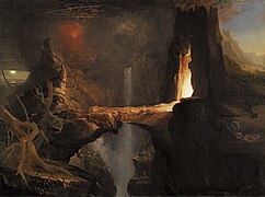 Expulsión. Luna y luz de fuego (1828), de Thomas Cole, Museo Thyssen-Bornemisza, Madrid