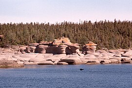 Ile du Fantôme, Réserve de parc national de l'Archipel-de-Mingan, golfe du Saint-Laurent, Québec, Canada