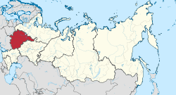 Lokasi Distrik Federal Pusat di Rusia