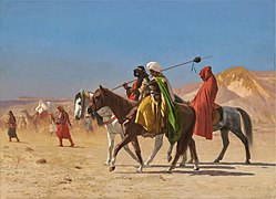 騎士穿越沙漠，1870年