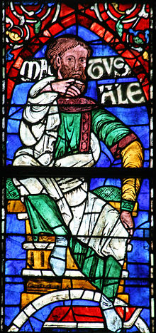 חלון ויטראז' בקתדרלת קנטרברי עם דמותו של מתושלח