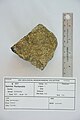 Pentlandite occurring with pyrrhotite. Specimen from Worthington, Ontario, Canada