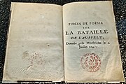Gedichten van Voltaire over de Slag bij Lafelt