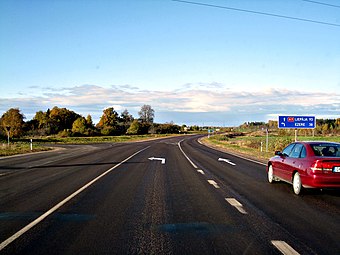 Autoceļš A9 pie Skrundas