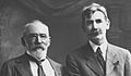 Image 35The Bulletin, founded by J. F. Archibald (left), nurtured bush poets such as Henry Lawson (right). (from Culture of Australia)