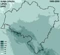 A quantidade média de precipitação em julho (o mês mais chuvoso)