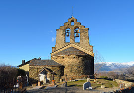The church in Sainte-Léocadie