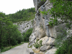 Localisation de la dédicace de Dardanus sur la route de Sisteron à Saint-Geniez.