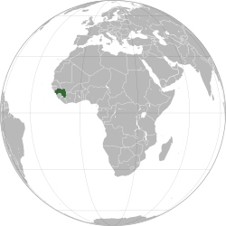 Location of Guinéa