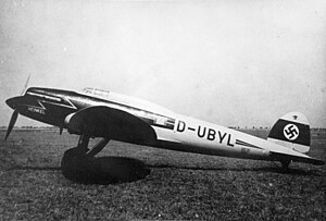 He 70 D-UBYL号機(撮影年不詳)