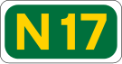 N17 road shield}}