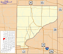 Mudlavia Springs is located in Warren County, Indiana