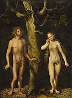 Adam i Eva , Lucas Cranach el Vell