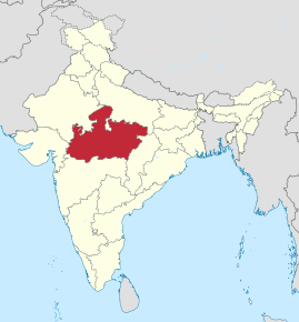 Poziția localității Madhya Pradesh