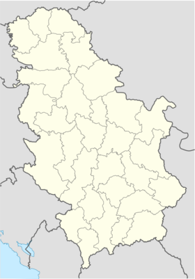 Sakulja na mapi Srbije
