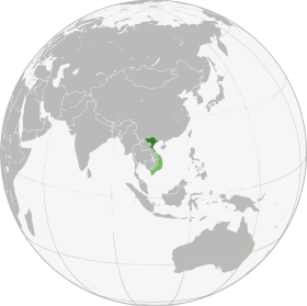 Localização de Vietname do Norte