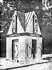 Die für OLEX 1924 errichtete erste Tankstelle am Lindenplatz