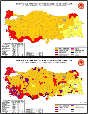 Elecciones generales de Turquía de 2002