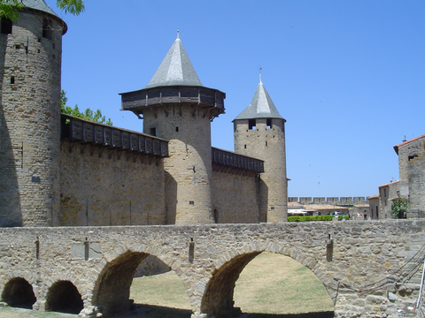 Ricostruzione delle bertesche a Carcassone.