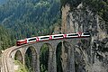 Glacier Express på Landwasserviadukt.