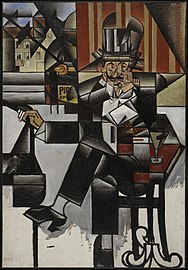 Juan Gris: Mand på café, 1912 Homme dans un café