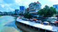 A corner of the Bằng river flowing through the center of Cao Bằng city