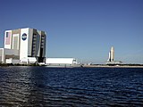 Space Shuttle Atlantis, on its Mobile Launcher Platform.