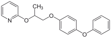 Chemical structure of pyriproxyfen