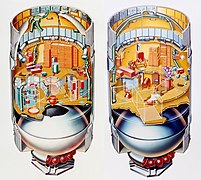 The main module S-IVB is a section of the Saturn V rocket.