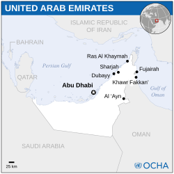 Lokasi Uni Emirat Arab