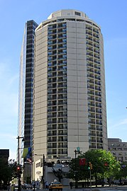 Embassy Suites Hotel, NW corner Cherry Street and Benjamin Franklin Parkway