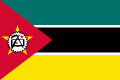 Bandeira de Mozambique en 1983.