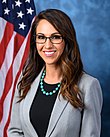 Photograph of Lauren Boebert, the current U.S. representative for the 3rd district of Colorado