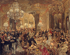 Cena en el baile, 1878.