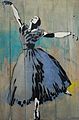 "Ballerina" by Blek le Rat at the 941 Geary Gallery, San Francisco