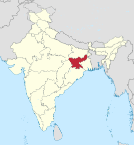 Kart over Jharkhand