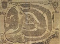 Пример использования Moscovia как названия города — столицы Белой Руссии (Russia Alba). Сигизмундов план Москвы, 1610