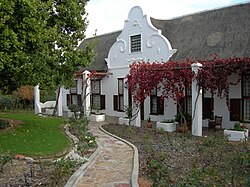 Altes Haus im kapholländischen Stil in Tulbagh