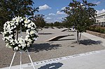 The President's wreath honoring the victims of the attack