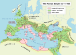 Римската империя в най-големия си разцвет, при смъртта на Траян (117)