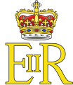 Queen Elizabeth II's royal cypher, surmounted by the Crown of Scotland