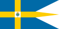 Hiệu kỳ hoàng gia Thụy Điển với Tiểu quốc huy (hoàng gia sử dụng Đại quốc huy)