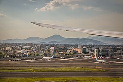 Veduta aerea dell'aeroporto