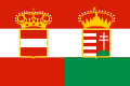 Vlajka Rakouska-Uherska Poměr stran: 2:3