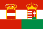 Bandiera per navi mercantili dell'Austria-Ungheria 1869-1918