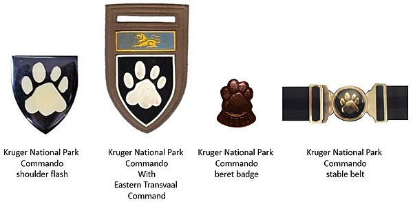 SADF era Kruger National Park Commando insignia