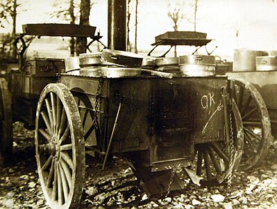 Taylor Rolling Kitchen in France, 1918, which was manufactured by Eclipse Stove Company